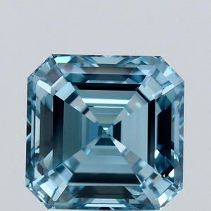 Asscher Cut Fancy Vivid Blue Color IGI Certified VVS/VS Loose 1-20 Carats Lab Grown Diamond