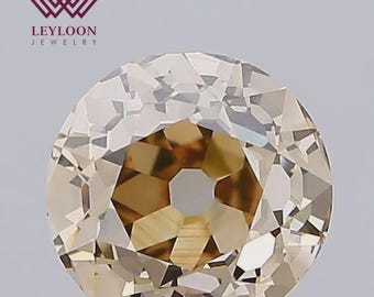 GIA 1.54 Carat Fancy Yellowish Brown Old European Cut Diamond