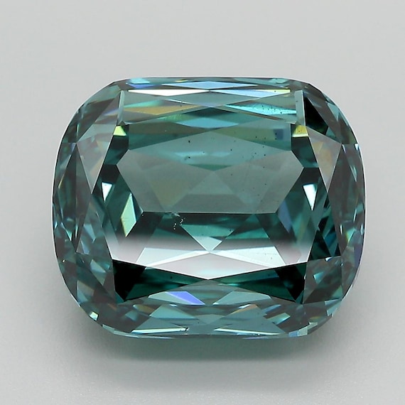 Buy RARE Radiant Cut Carat Fancy Vivid Green Color SI1 IGI