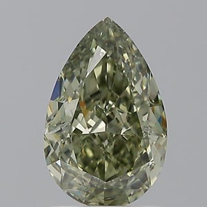 Natural GIA Pear Modified Brilliant Cut 1.14 Carat Fancy Green VS2 Loose Diamond