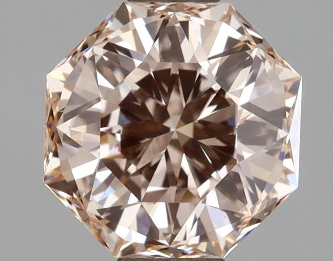 Fancy Octagonal RARE Octagonal Cut 2.02 Carat Fancy Pink VS1 IGI Certified Loose Lab ...