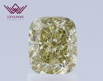 Natural GIA Modified Cushion Cut 1.51 Carat Fancy Yellow VS1 Loose Diamond