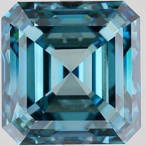Asscher Cut Fancy Vivid Blue Color IGI Certified VVS/VS Loose 1-20 Carats Lab Grown Diamond