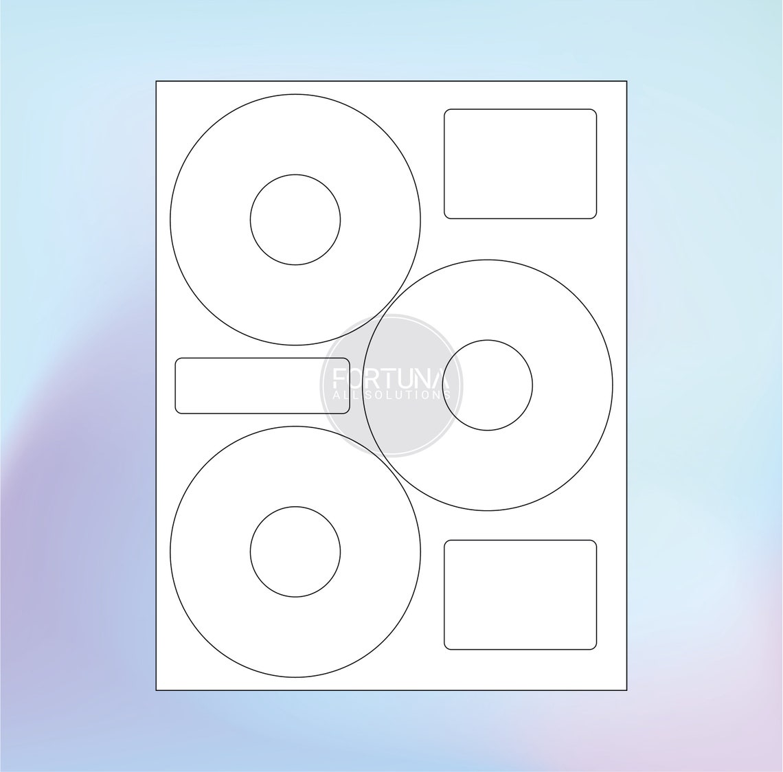 CD DVD Disc Bluray Label Template SVG Cut File Vector Cricut Etsy