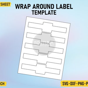 Soap Label | Beer Bottle | Wrap Around Label Template SVG Cut File Vector Cricut Png Dxf Eps PDF