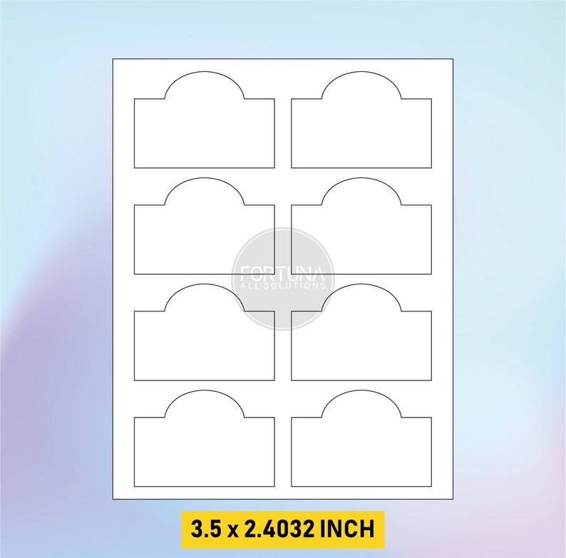 Decorative Arched Label Template SVG Cut File Vector Cricut - Etsy Canada