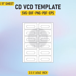 Audiocassettetape labelsjabloon SVG gesneden bestand Vector Cricut png dxf eps pdf