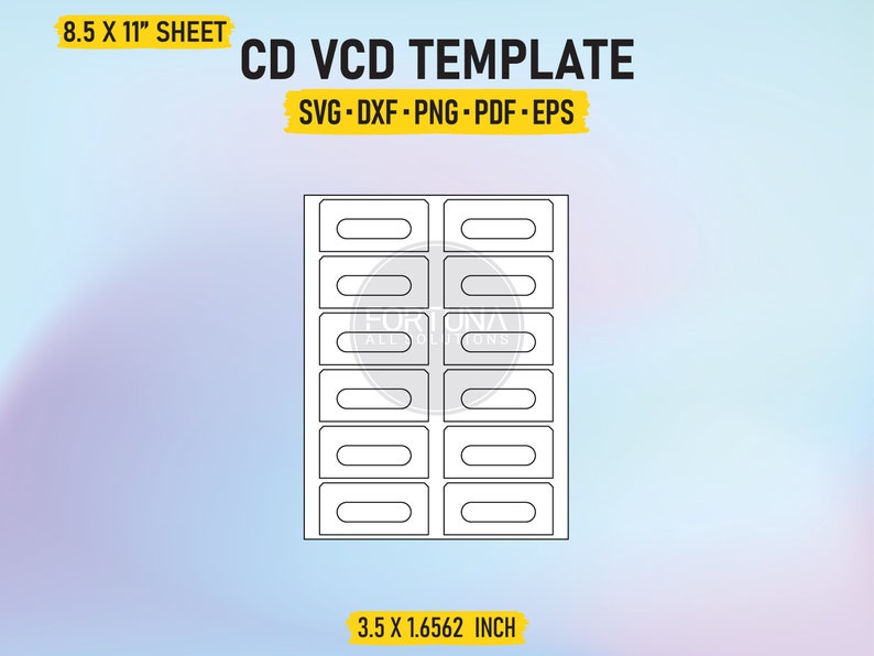 Audio Cassette Tape Label Template SVG Cut File Vector Cricut Png Dxf Eps PDF