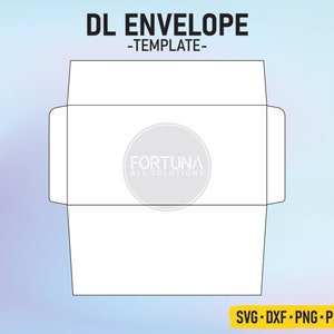 DL Umschlag Vorlage SVG Cut Datei Vektor Cricut Png Dxf Eps
