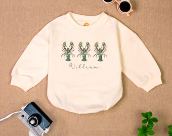 Personalized Mardi Gras Baby Romper: Carnival Crawfish Outfit