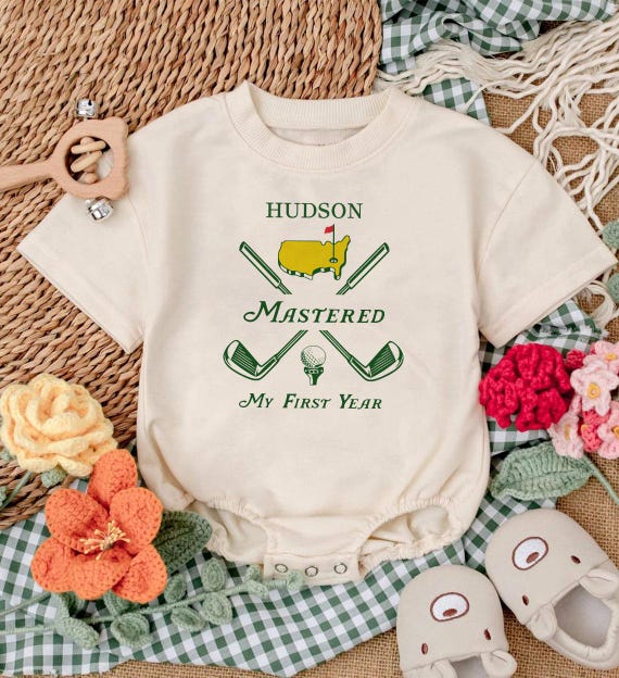 Masters Golf Outfit Baby Golf Shirt Personalized Masters 1st