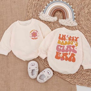 In My Daddy&#39;s Girl Era Bubble Romper, Custom Daddy&#39;s Girl Baby, Daddy & Me Baby Girl, Baby Outfits, Daddy&#39;s Girl Tee, Fathers Day Gift