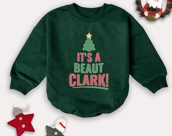 It's a Beaut Clark Christmas Baby Romper, Funny Winter Bodysuit
