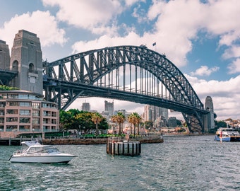 Sydney Harbour, Australia, art print, digital printable wall art