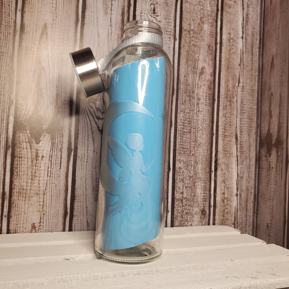 Personalized Glass Water Bottle, Glass 18oz Bottle, Water Bottle, Juice  Bottle, Customized Water Bottle Sleek Hydration 