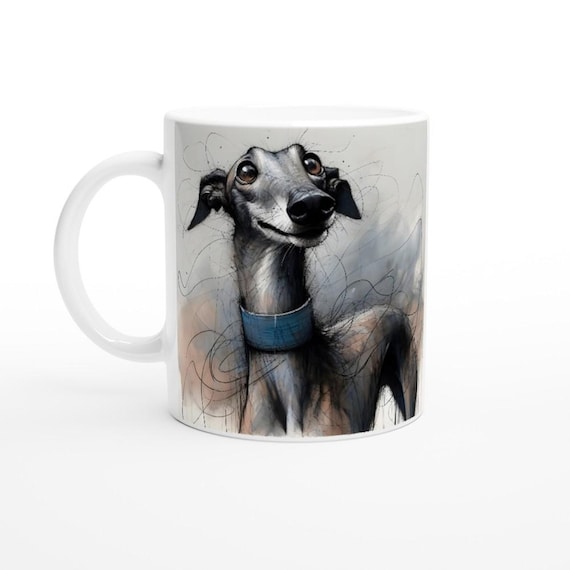 Greyhound Mug - 11oz Ceramic Cup for Greyhound Lovers - Dishwasher & Microwave Safe Gift