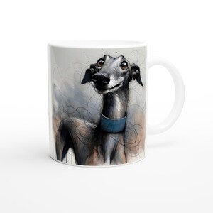 Greyhound Mug - 11oz Ceramic Cup for Greyhound Lovers - Dishwasher & Microwave Safe Gift image 2