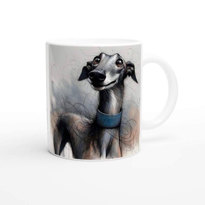 Greyhound Mug - 11oz Ceramic Cup for Greyhound Lovers - Dishwasher & Microwave Safe Gift image 2