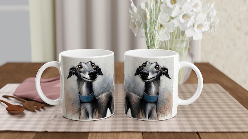 Greyhound Mug - 11oz Ceramic Cup for Greyhound Lovers - Dishwasher & Microwave Safe Gift image 5