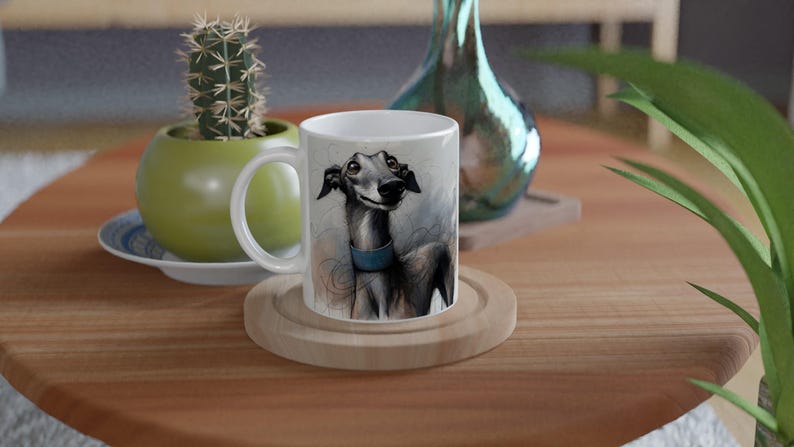 Greyhound Mug - 11oz Ceramic Cup for Greyhound Lovers - Dishwasher & Microwave Safe Gift image 4