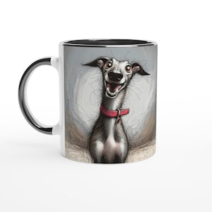 Happy Greyhound Mug | Dishwasher Safe Coffee Mug