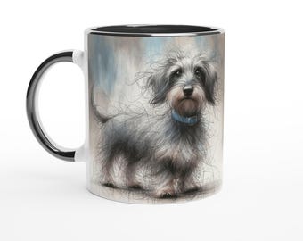 Wire Haired Dachshund Mug: Whimsical Dog Lover Coffee Cup