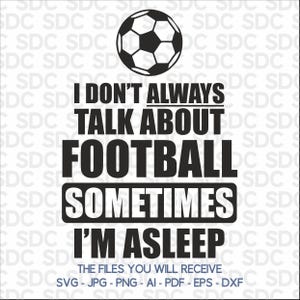Parlez de football - Fichiers de coupe SVG pour Cricut et Silhouette. Pour les vêtements. Pour les impressions. Pour les cartes