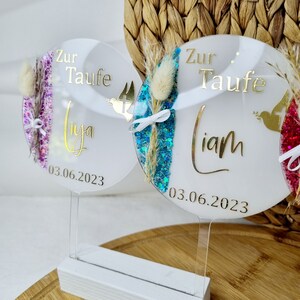 Cake Topper Personalisiert Taufe Kommunion Konfirmation Einschulung Tortenstecker Acryl Babyshower Einschulung Ø 10 cm GOLD|TÜRKIS