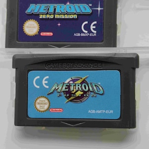 Metroid Fusion Metroid Zero Mission GBA with custom case inlay image 6