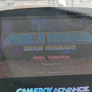 Metroid Fusion Metroid Zero Mission GBA with custom case inlay image 9