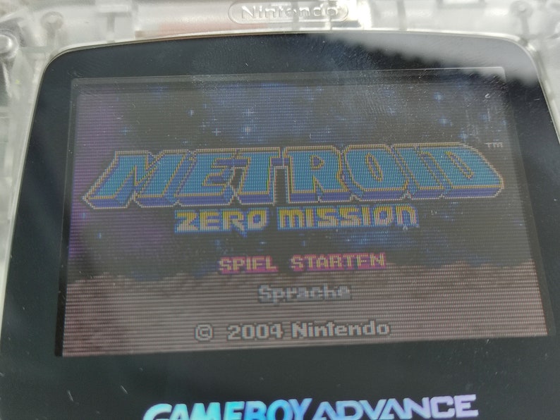 Metroid Fusion Metroid Zero Mission GBA with custom case inlay image 9