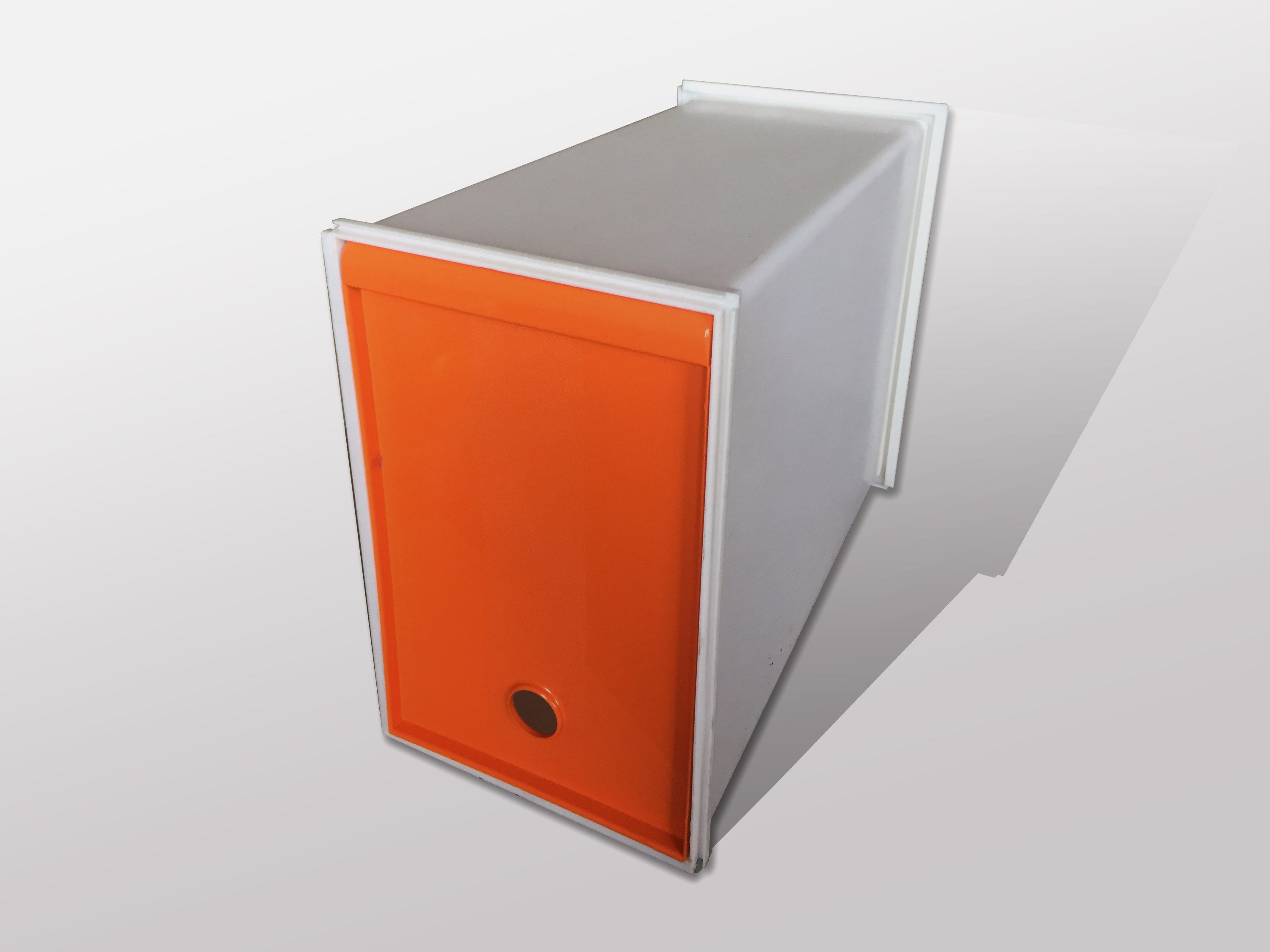 Vintage 1 Of 2 Modulable Storage Orange Space Age France Vintage 1970 1970S Rangement Module Pvc