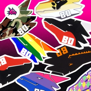 Adesivi Bad Dragon autentici, originali, autentici, importati dagli USA, tema gay, bisessuale, non binario e altro ancora - Finiture lucide e opache
