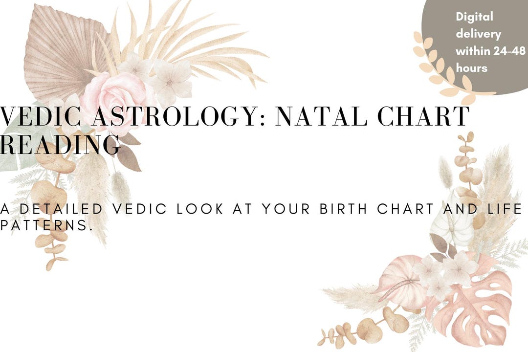 Vedic Astrology Natal Chart Reading | Personalized Birth Chart Analysis ...