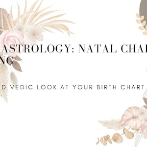 Lettura del tema natale di astrologia vedica / Analisi personalizzata del tema natale