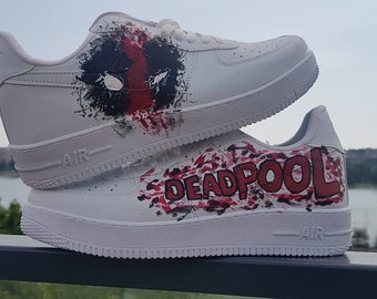 Custom Air Force 1 Deadpool | Etsy