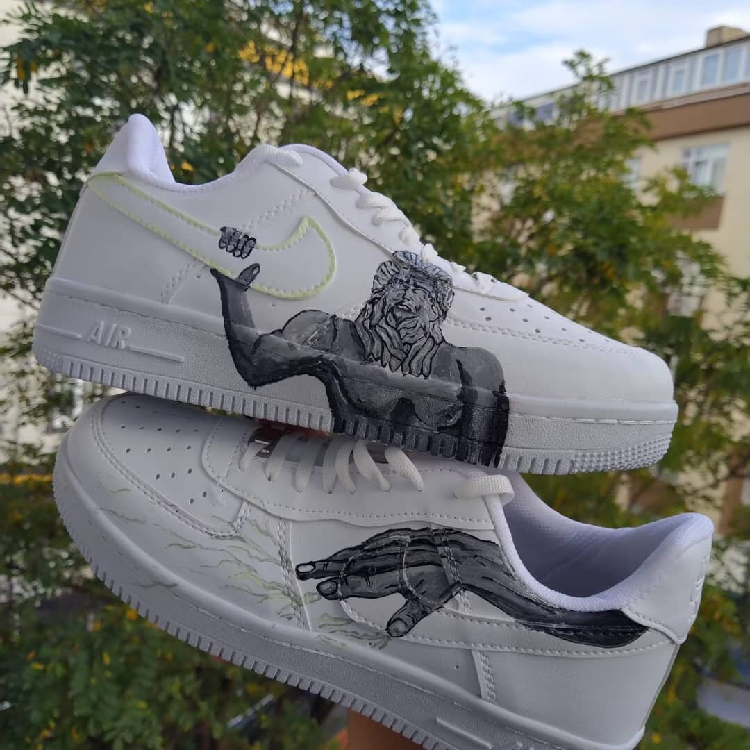 Custom Air Force 1's! How they looking? : r/Nike