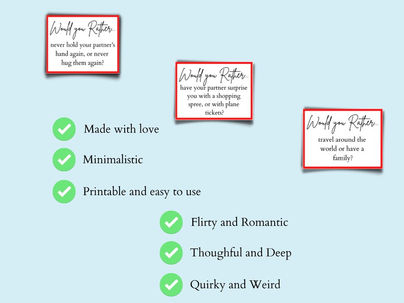 BEST VALUE Couples Would You Rather Questions. Deep, Romantic. Couple's