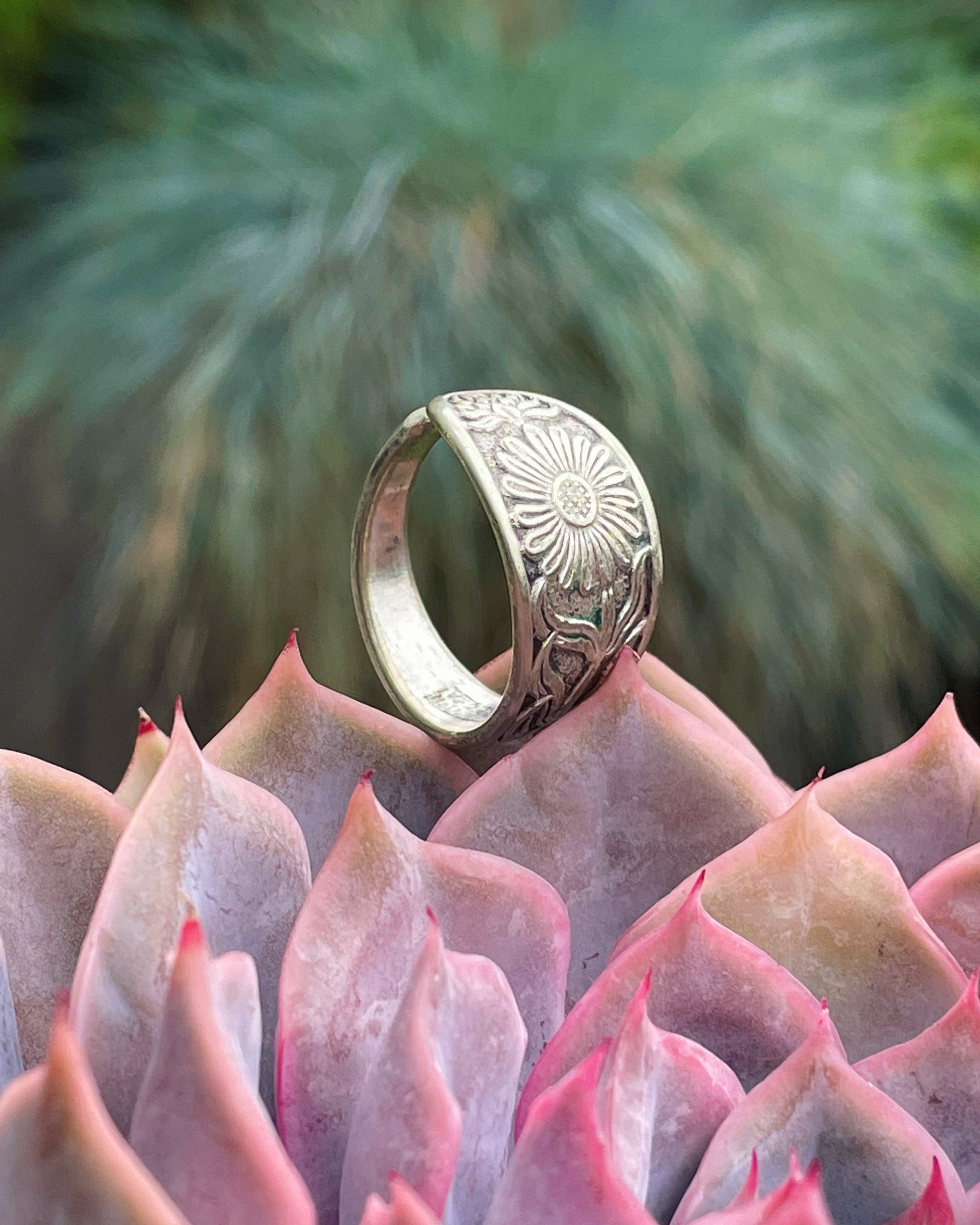 Gänseblümchen Ring Gänseblümchen Ring Silber Blumen Ring