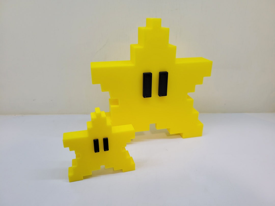 Super Mario Bros Star Tree Topper NES SNES N64 Christmas Etsy