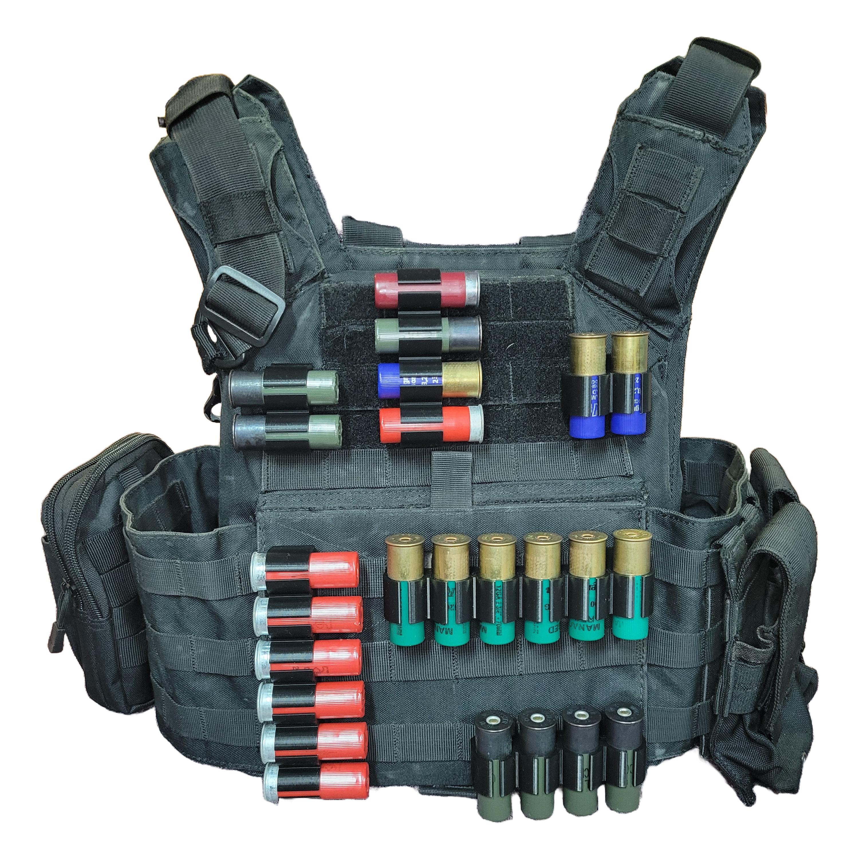 Universal Tactical 12 Gauge Shotgun Shell Holder for Molle Vest