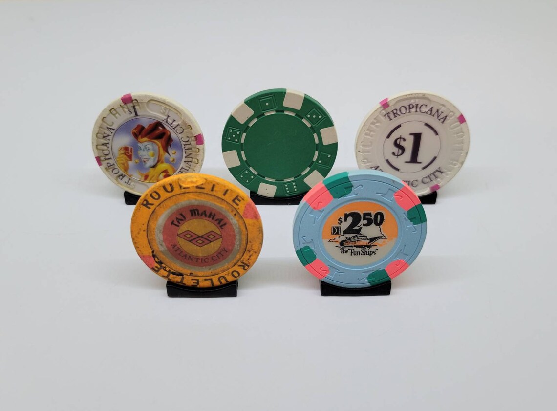 5x Poker Chip Display Stands Lot of 5 Display Stand Holder for Etsy