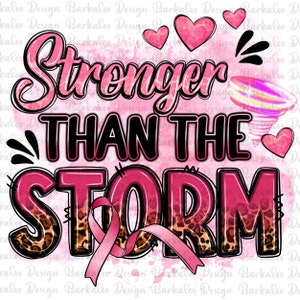 Stärker als der Sturm png Sublimation Design download, Cancer Ribbon png, Cancer Awareness png, Brustkrebs png, sublimate download