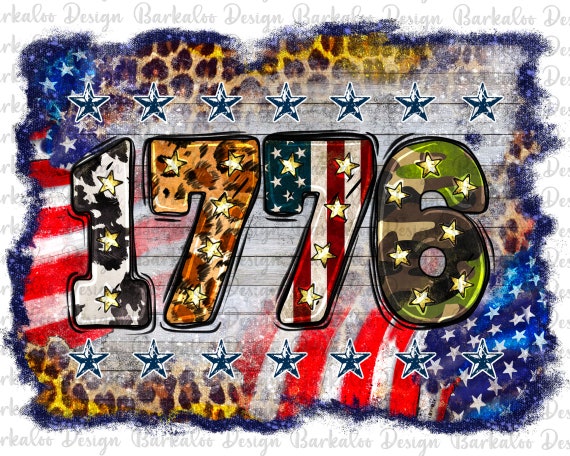 Western 1776 4th of July Background Png Sublimation Design - Etsy