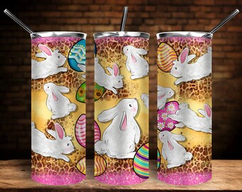 Bunny Bum Happy Easter Tumbler (T156) – Swiit Creations