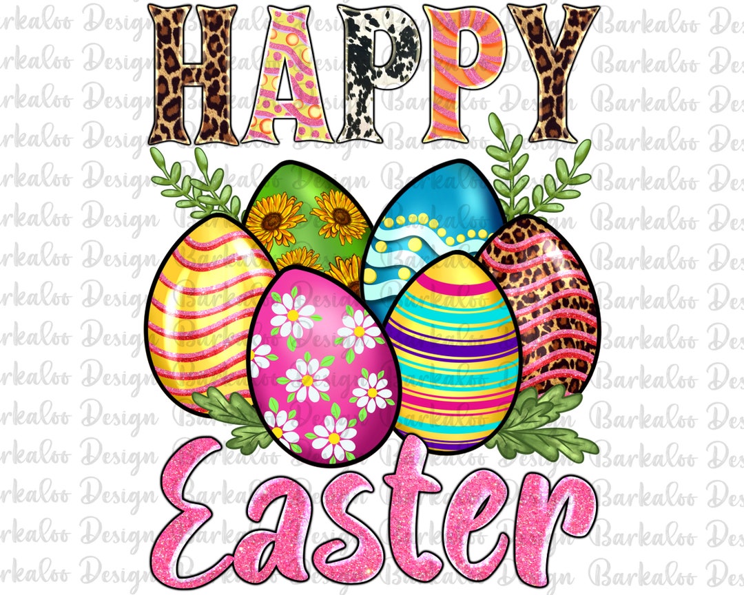 Happy Easter PNG Sublimation Design, Happy Easter Png, Easter Eggs Png,  Western Happy Easter Png,leopard Cowhide Easter Png Design Download - Etsy  Canada