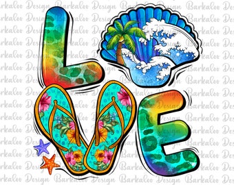 Western Love Flip Flops Png Sublimation Design, Love Flip Flops Png, Summer Png, Summer Flip Flops Png, Leopard Flip Flop Png Download