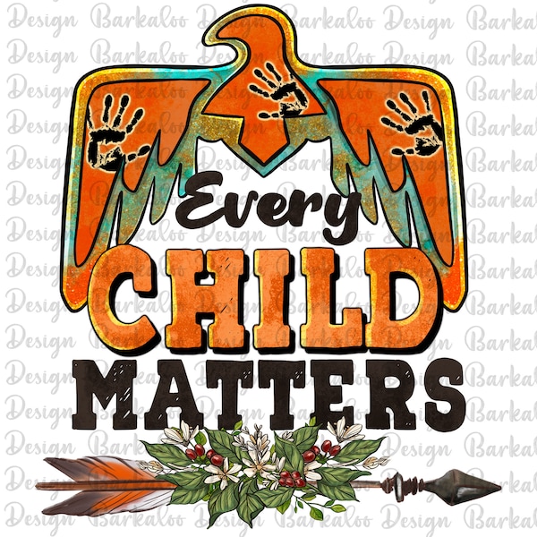 Every Child Matters Thunderbird Png Sublimation Design, Orange Day Png,Children School Png,Every Child Matters Png,September 30 Png Download