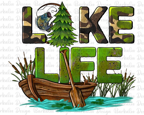 Camo Lake Life Png, Lake Png, Camp Life Sublimation Png, Fishing Png, Fishing Clipart,Camping Sublimation, Camping Clipart, Instant Download