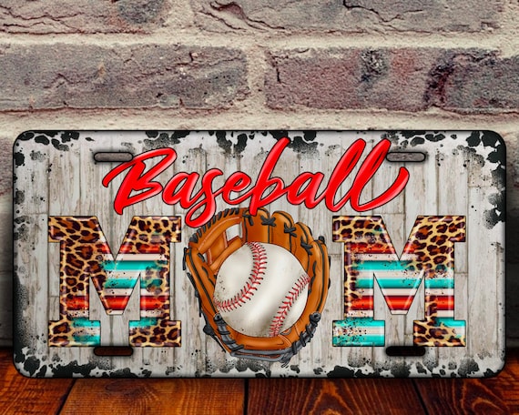 Western Baseball Mom Png Sublimation License Plate Design, Baseball Mom License Plate, Baseball Png, Baseball Sublimation Png Downloads